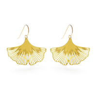 Ginkgo Leaf Earrings