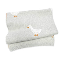 Duck Waddle - Organic Jacquard Knit Baby Blankets
