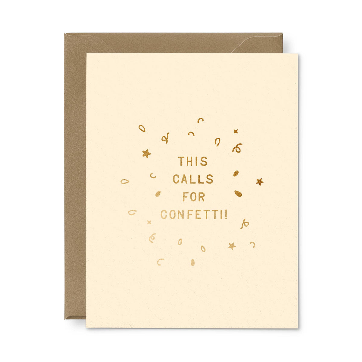 Calls For Confetti Congratulations Card