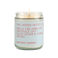 Two Weeks Notice Candle