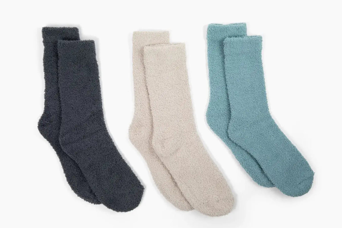 Cozy Cloud Socks - Stone Blue