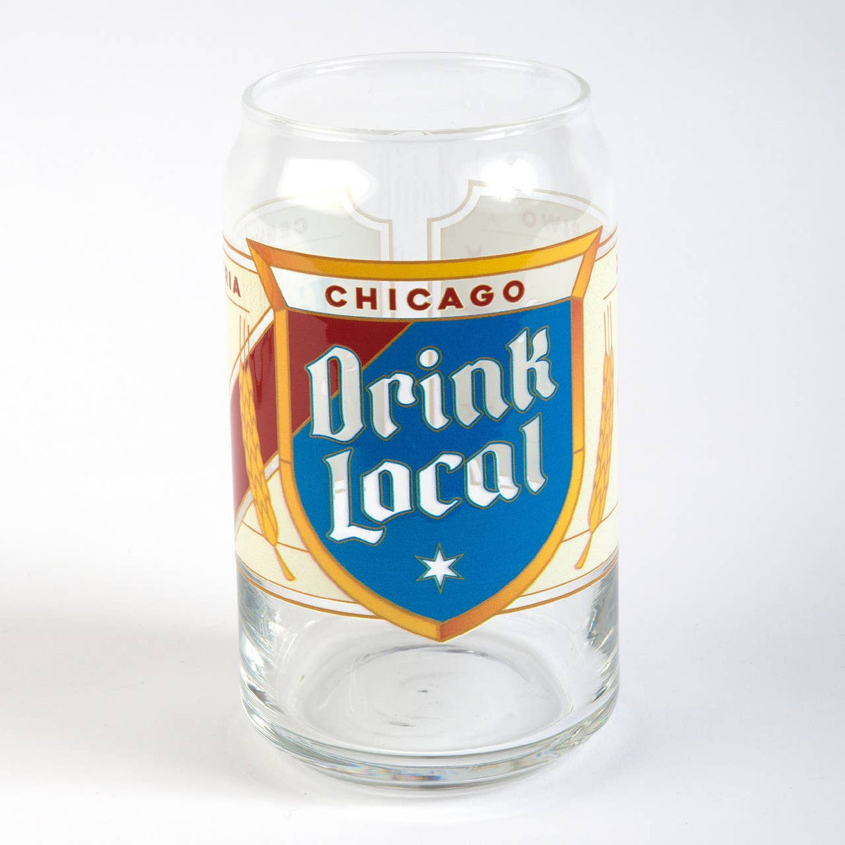 Drink Local Chicago Pabst Beer Glass