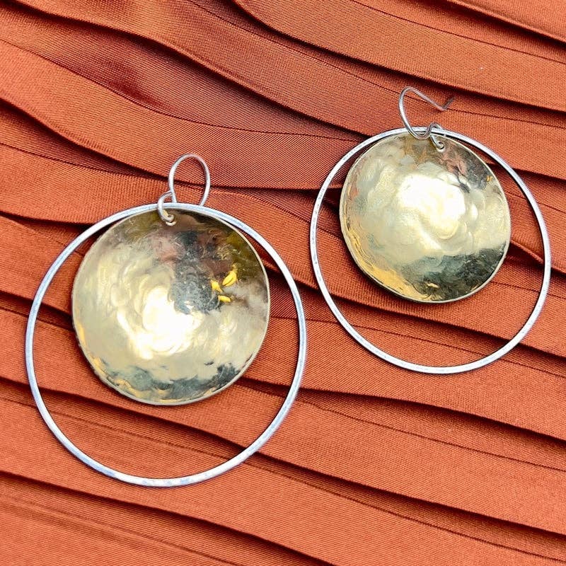 Handmade Halo'd Eclipse Earrings