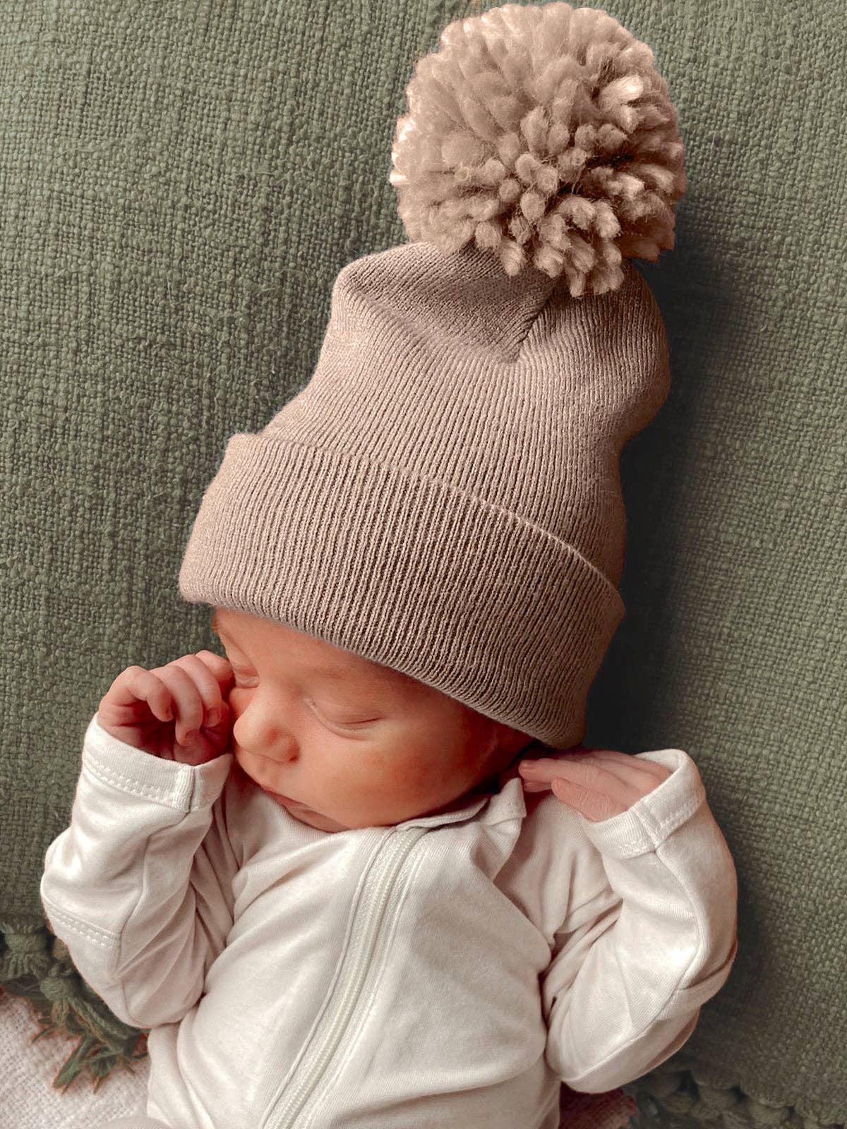 Baby's First Hat®, Tan Pom