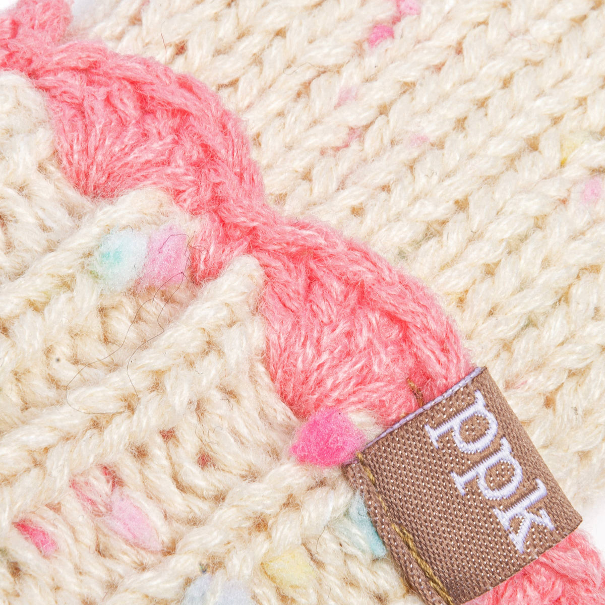 Knit Mittens with Lace