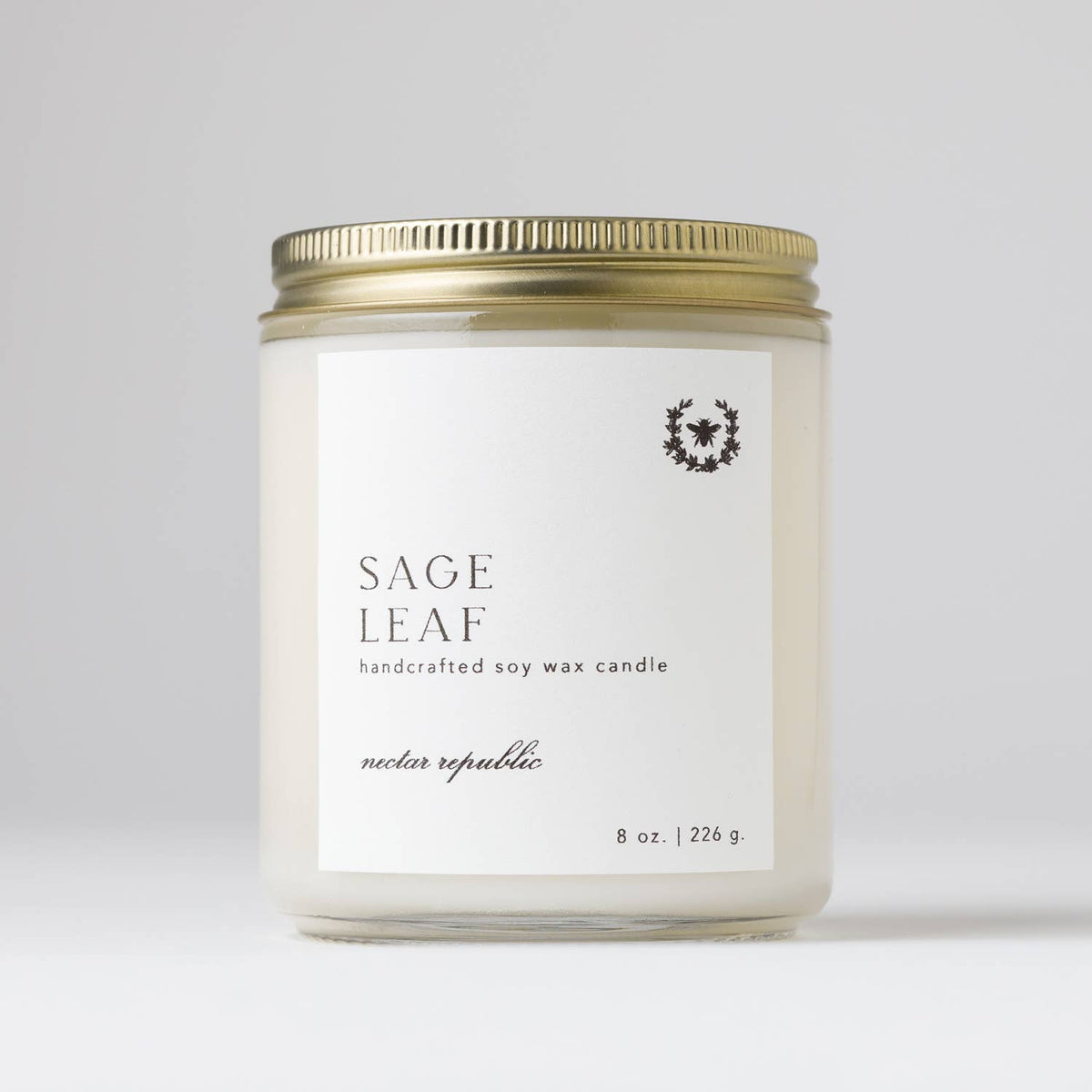 Sage Leaf : Jar Soy Candle  