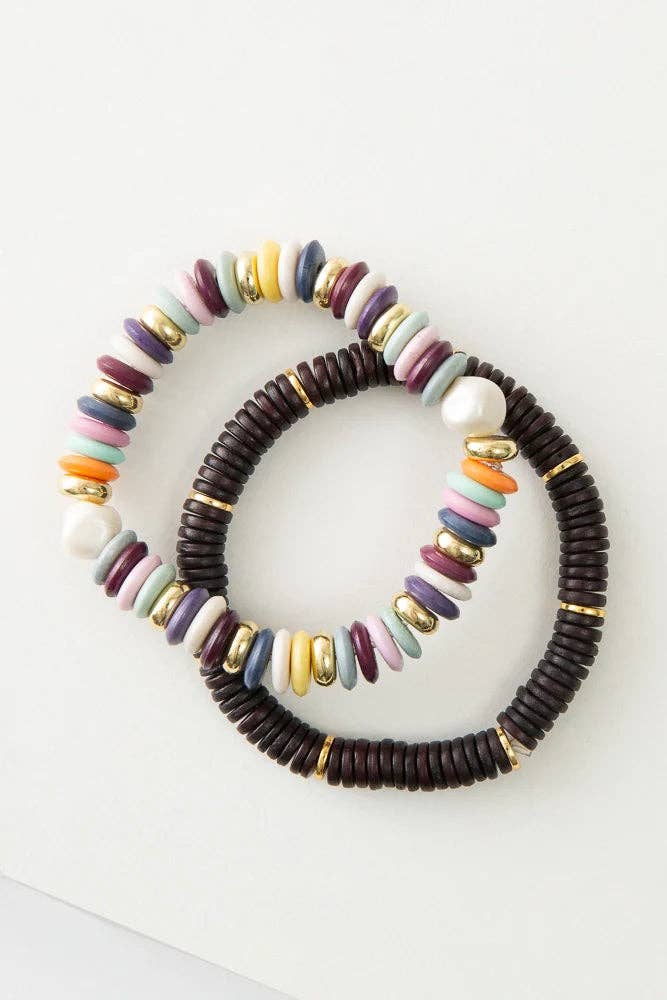 Total Eclipse Bracelet, Set of 2