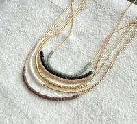 Thin Minimalist Necklace - "Original Neutrals" 