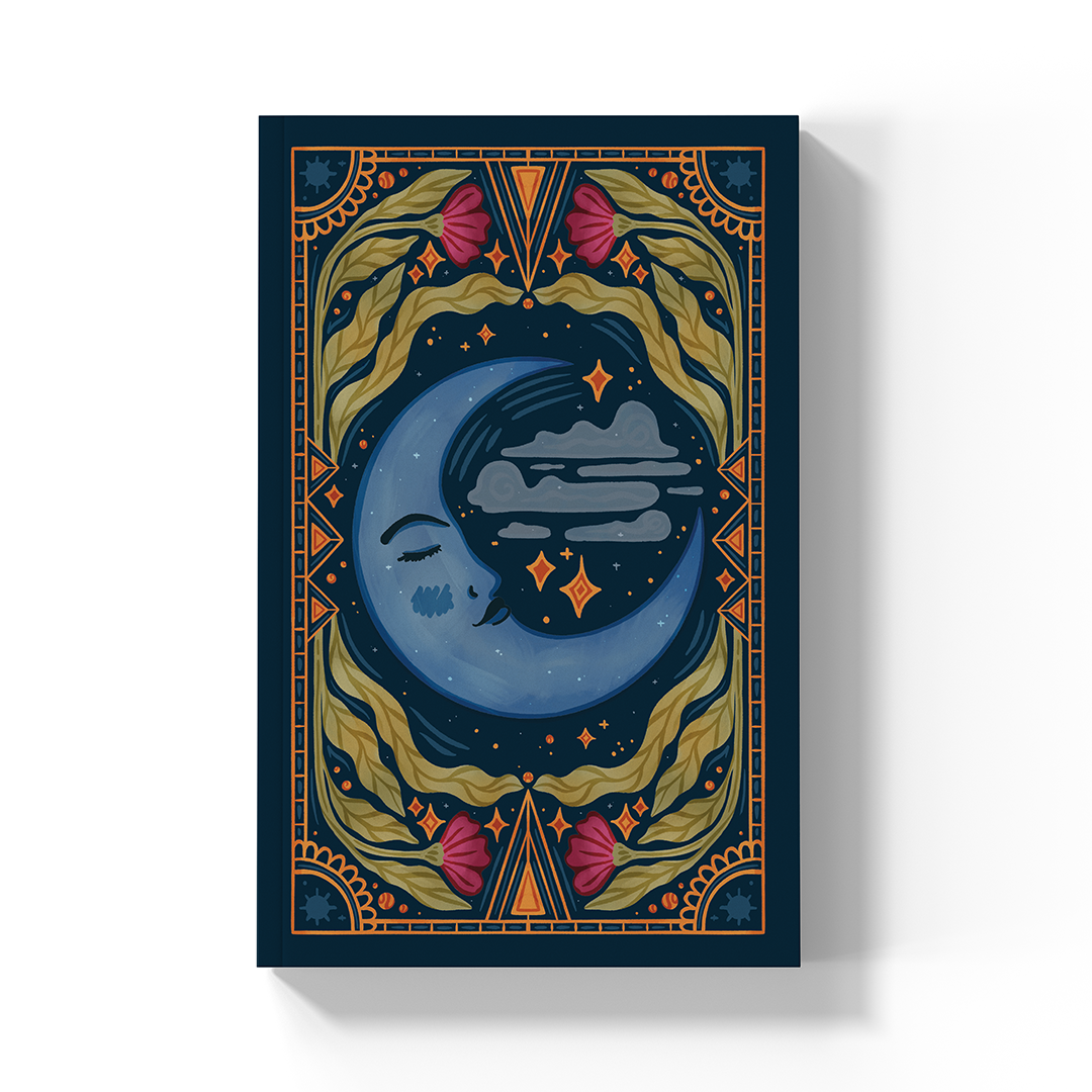 Moon Tarot  Soft Touch Classic Layflat Notebook LFC2580L