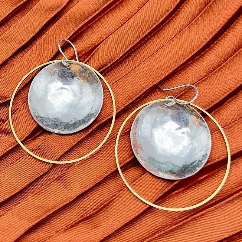 Handmade Halo'd Eclipse Earrings