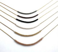 Thin Minimalist Necklace - "Original Neutrals" 