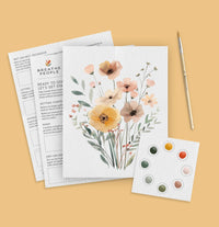 All-In-One Beginner Watercolor Kit - Wildflowers