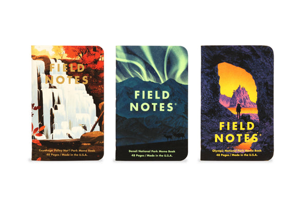 National Parks Notebook Series E - 3 pack