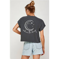 EMBRACE THE CHANGE VINTAGE GRAPHIC CROP TOP