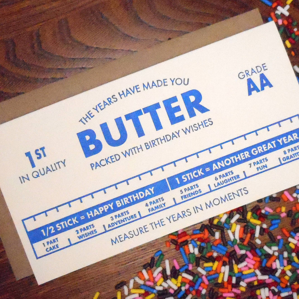 Butter Birthday Card