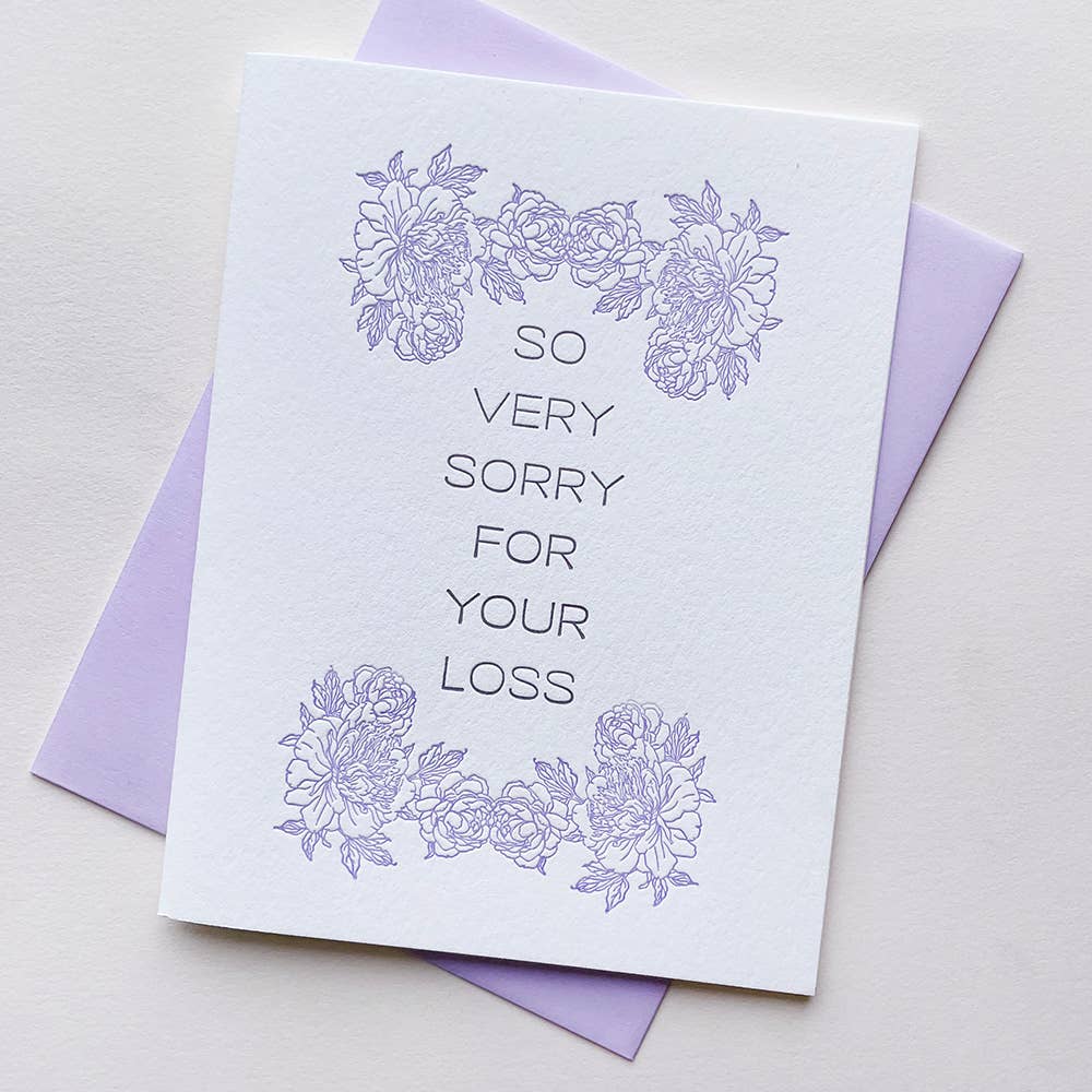 Very Sorry Loss  Sympathy Card