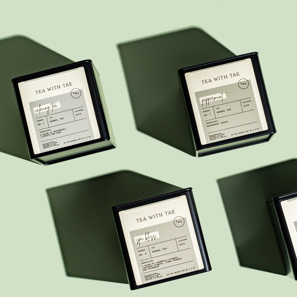 Peppermint Herbal Minty Tea Gift Tin (20 tea bags)