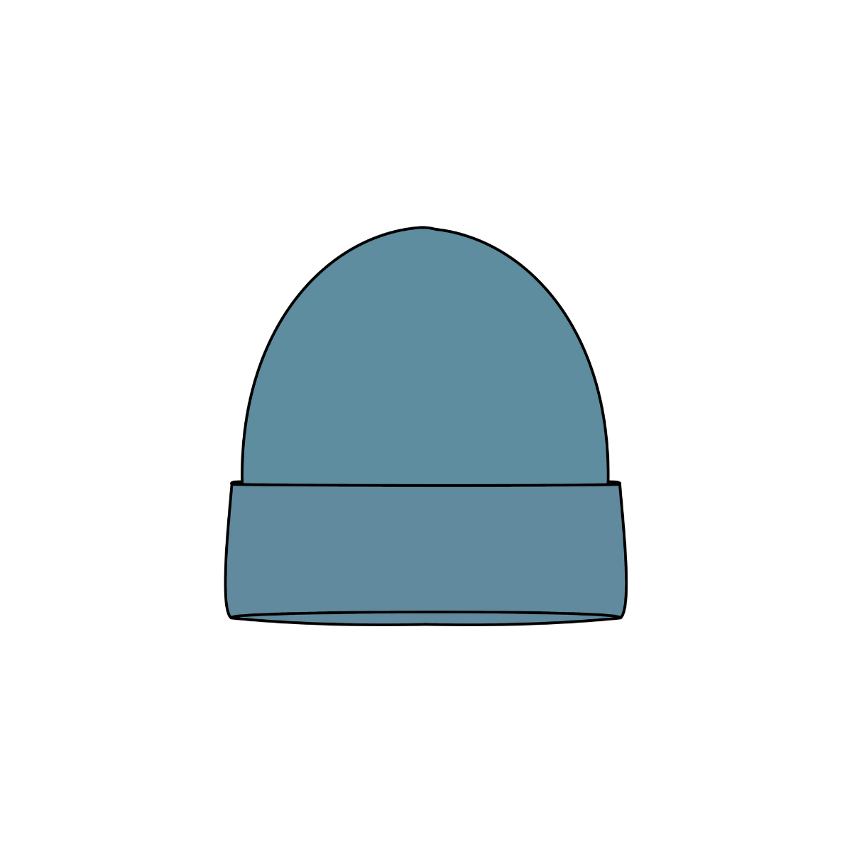 Chunky Knit Beanie | Fog Blue