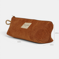 Terracotta Corduroy Pencil Case (Barro)