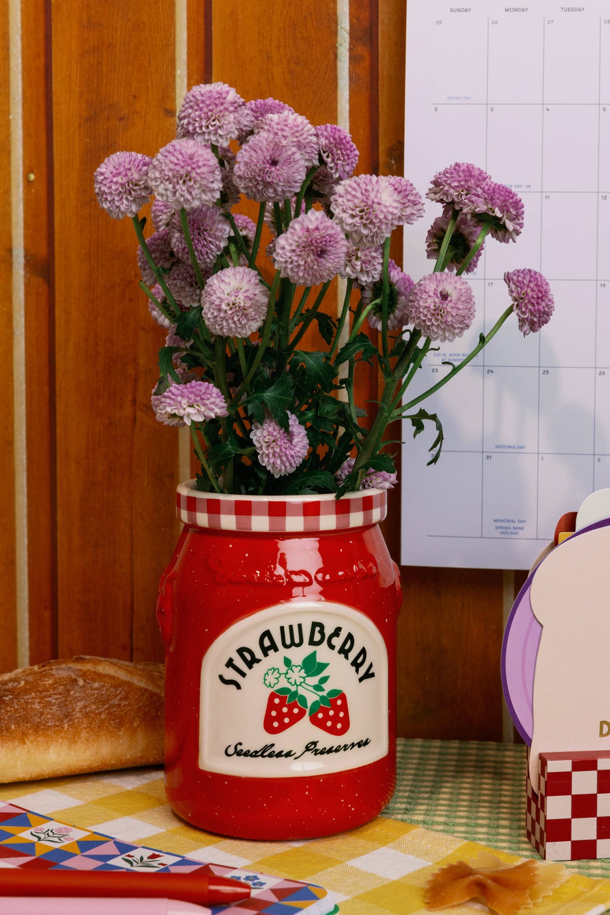 Ceramic Vase, Strawberry Jam