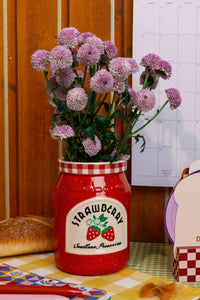 Ceramic Vase, Strawberry Jam