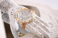 Gemstone and Gold Tube Double Wrap Bracelets