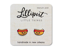Kawaii Hot Dog Earrings // Fourth of July Earrings